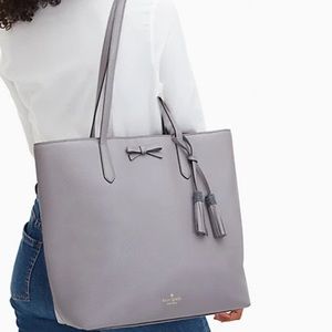 NWOT! Kate Spade Gray Tassel Tote